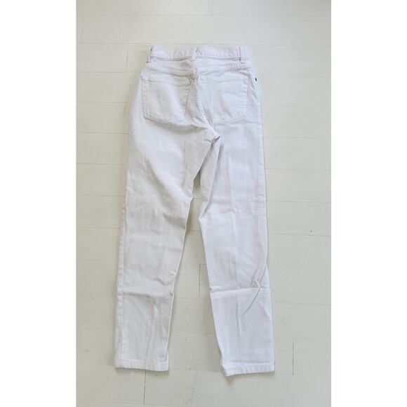 Vintage 90s White High Waisted Gap Blue Jeans 25 x 29 - Picture 2 of 4